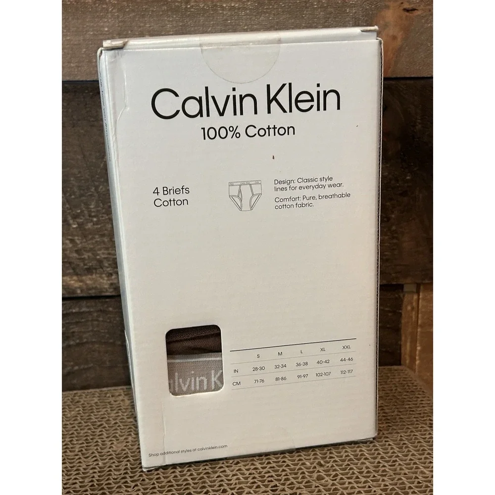 Calvin Klein Classic Fit Brief Colored Men's Size 2XL‎ 4 Pack New